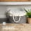 LIVIVO (2PCS LARGE ) LIVIVO Large Canvas Storage Baskets Fabric Cotton Rope Handle Box Cube Cloth Foldable 5