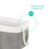 LIVIVO (2PCS LARGE ) LIVIVO Large Canvas Storage Baskets Fabric Cotton Rope Handle Box Cube Cloth Foldable 8