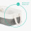 LIVIVO (3PCS MEDIUM ) LIVIVO Large Canvas Storage Baskets Fabric Cotton Rope Handle Box Cube Cloth Foldable 5