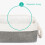 LIVIVO (3PCS MEDIUM ) LIVIVO Large Canvas Storage Baskets Fabric Cotton Rope Handle Box Cube Cloth Foldable 6