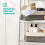LIVIVO (3PCS MEDIUM ) LIVIVO Large Canvas Storage Baskets Fabric Cotton Rope Handle Box Cube Cloth Foldable 2