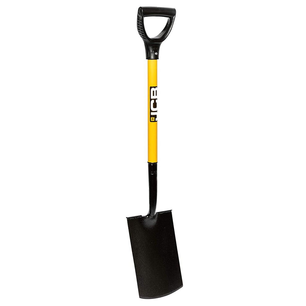 JCB - Professional Solid Forged Treaded Carbon Steel Digging Garden Spade - Professional Long Handle Site and Gardening Tools - For Home Improvements,