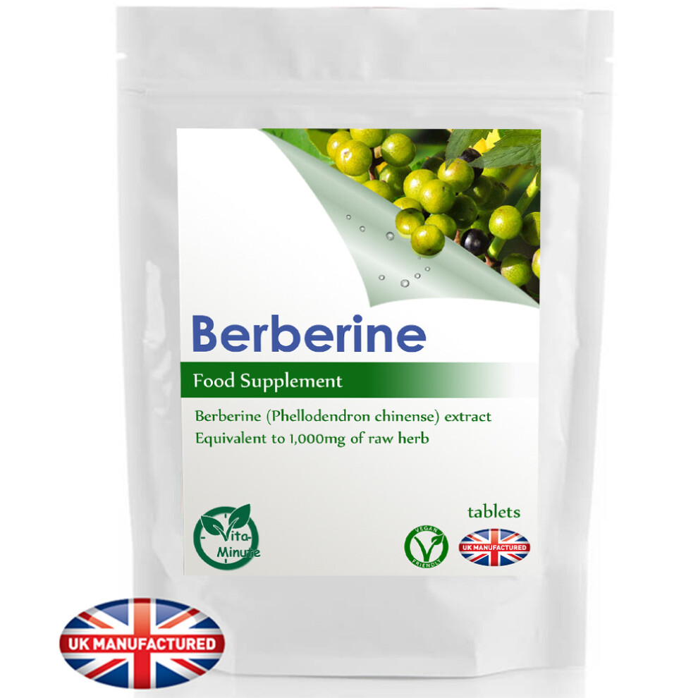 Vitaminute 30 Tablets - Berberine Extract 1000Mg, Cholesterol, Blood Sugar, Heart