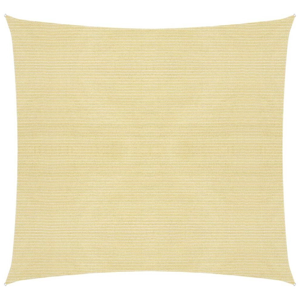Vidaxl (, 5 X 5 M) Sunshade Sail 160 G/M² Hdpe Patio Sunscreen Outdoor Canopy Party Tent Beige