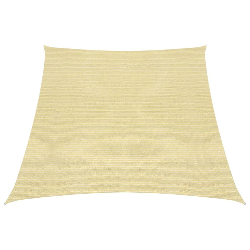 Vidaxl Sunshade Sail Beige 4/5X3 M Hdpe Patio Sunscreen Sail Tarp Shade Canopy