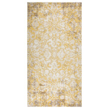 vidaXL Outdoor Rug Flatweave 80x150 cm Yellow Patio Terrace Carpet Blanket