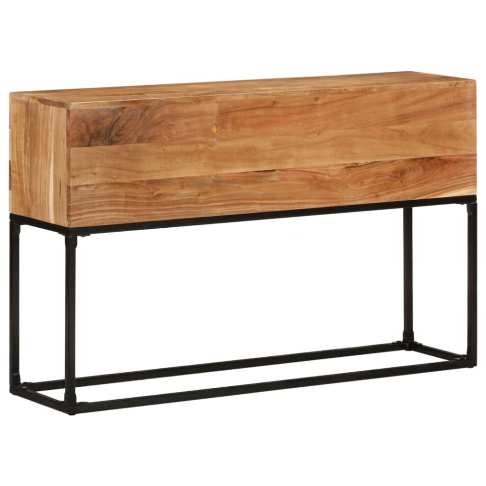 Vidaxl Solid Acacia Wood Console Table Wooden Entryway End Accent Hall Table