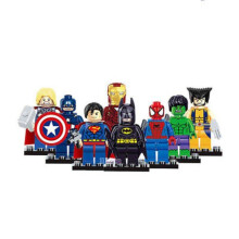 8Pcs/Set Avengers Superheroes Mini Figures Building Blocks Toys