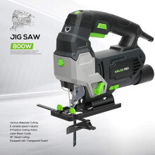 GALAX PRO Jigsaw, 800W 3000 SPM Jig Saw Tool, Max ±45° Bevel Cutting Angle, 6 Adjustable Speeds, 4-Position Orbital Action,Laser Guide, Max Cutting