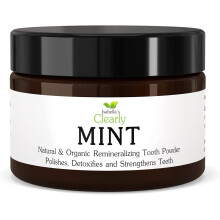 Isabella's Clearly MINT, polvere dentifricia remineralizzante naturale per denti e gengive sani, denti sensibili, anti-carie. Sbiancante senza fluoro