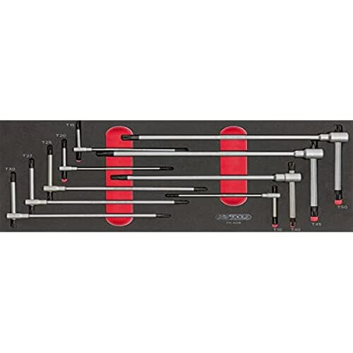 KS Tools 713.5018 9 Module Allen Key Set with T-Handle