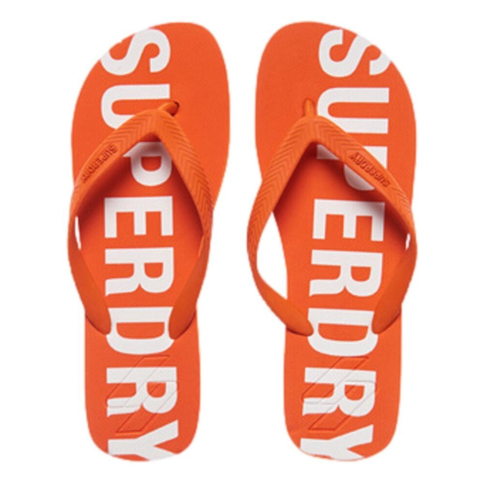 Superdry Code Essential Flip Flops - Denver Orange Colour: Denver Oran