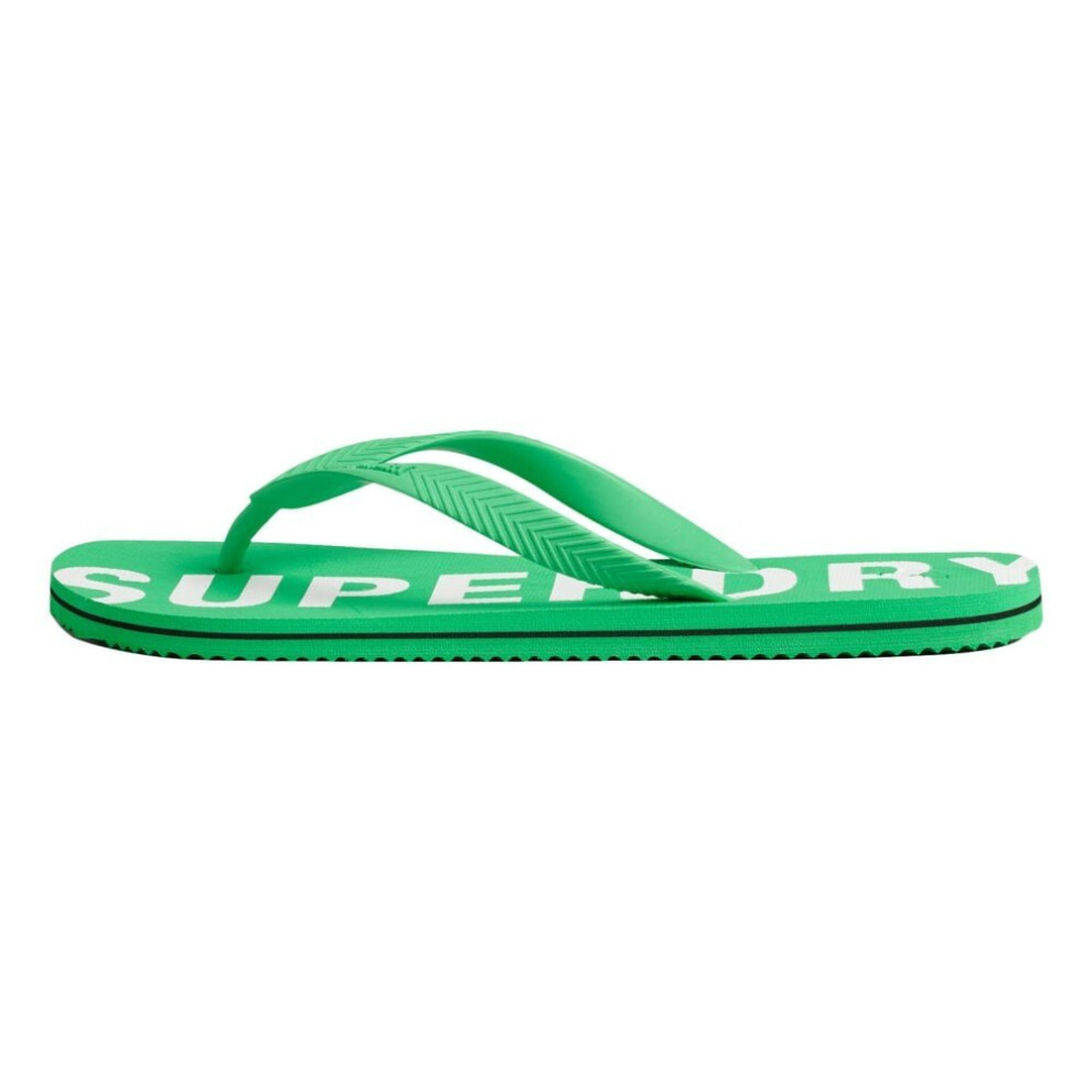 Superdry Code Essential Flip Flops - Bright Green Colour: Bright Green