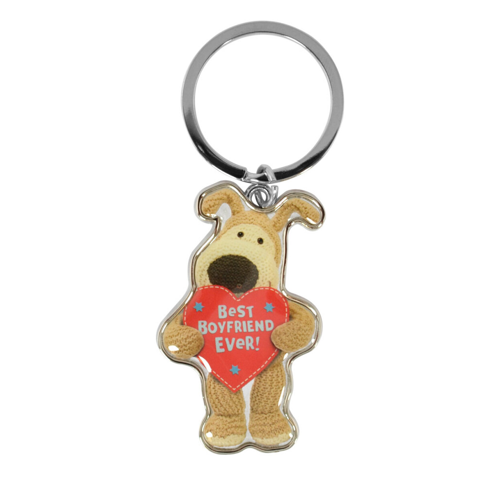 Boofle Best Boyfriend Ever Metallic Keyring Lovely Gift Idea Christmas Birthday