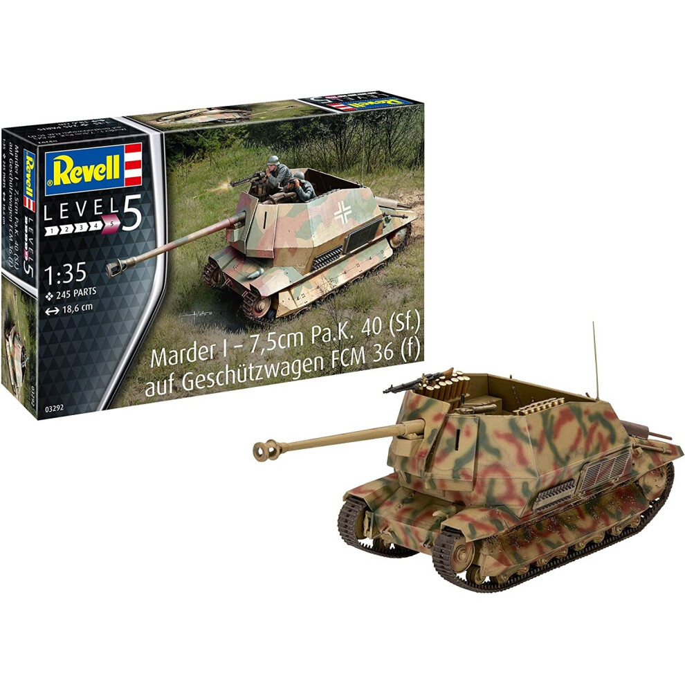 Revell Marder I On Fcm 36 Base 1:35 Scale Model Kit