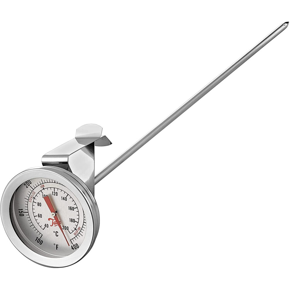 Tala Jam Thermometer, Stainless Steel Easy to Read, Suitable for Marmalade, Jams and Confectionary