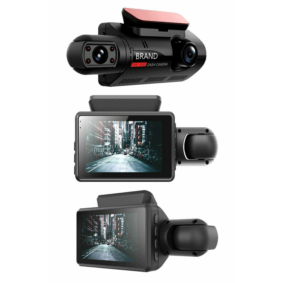 1080P Dual Lens Car DVR Front and Rear Camera Video Dash Cam Recorder