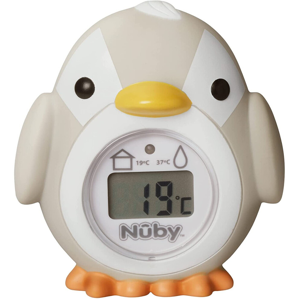 Penguin Bath & Room Thermometer, Easy To Read Display, Suitable From 0 Months Plus