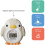 Nuby Penguin Bath & Room Thermometer, Easy To Read Display, Suitable From 0 Months Plus 6