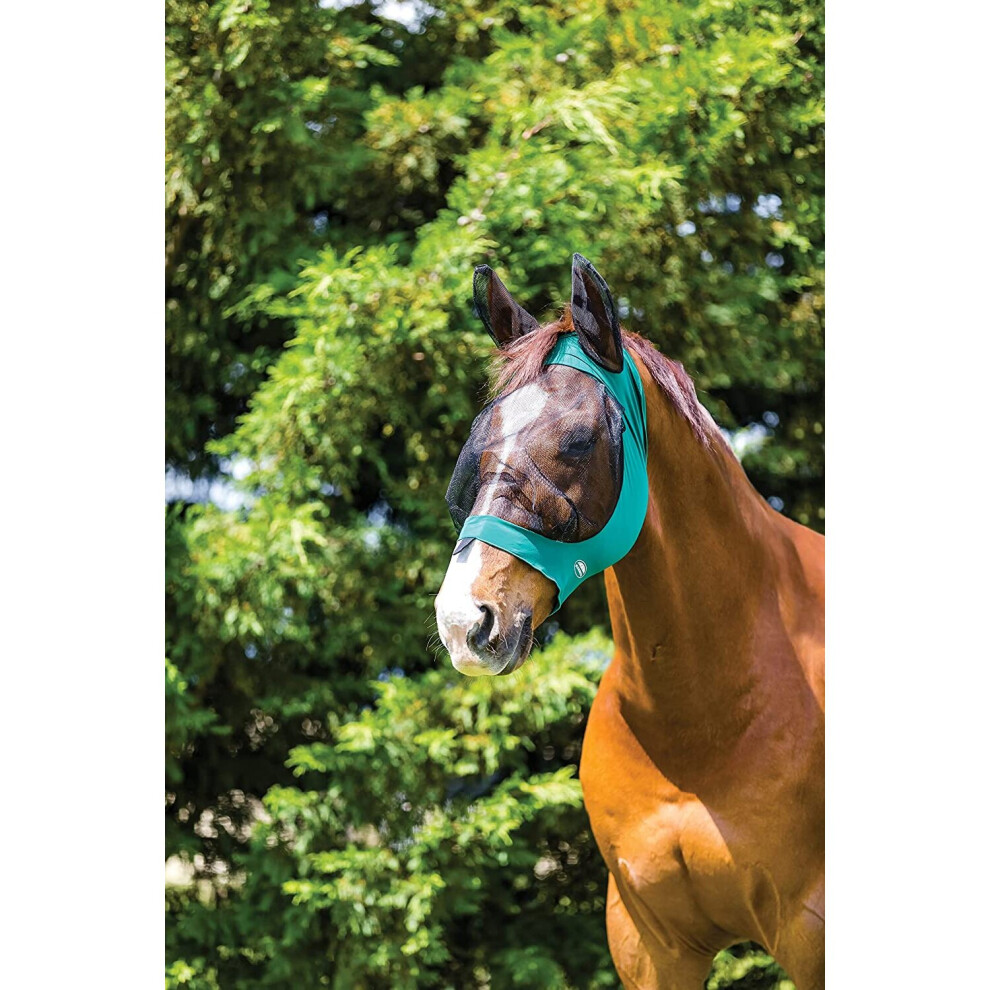 Weatherbeeta Deluxe Stretch Eye Saver With Ears Hunter/Black (Full)