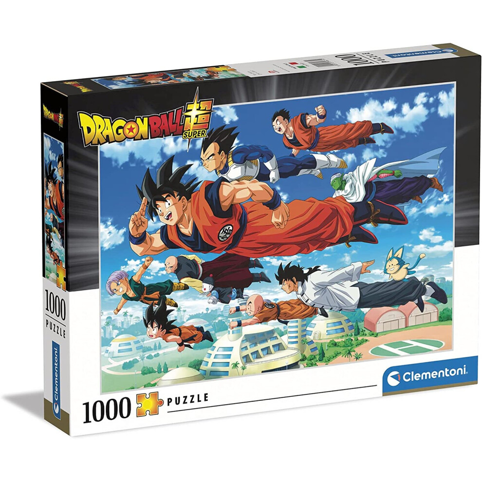 Clementoni 39671 Dragonball 1000 Pieces, Made In Italy, Jigsaw Puzzle For Adults, Multicolor, Medium