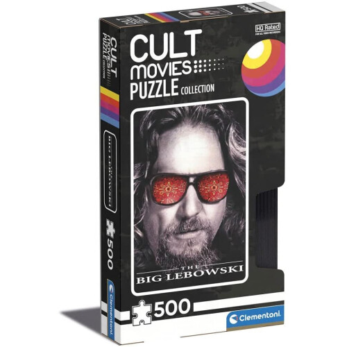 Clementoni Clementoni 35113 Cult Movies Big Lebowsky 500 Pieces, Made in Italy, Jigsaw Puzzle for Adults, Multicolor, Medium