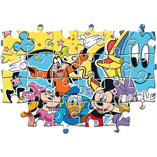 Clementoni Puslespil 2x20 Super Farve Mickey 2