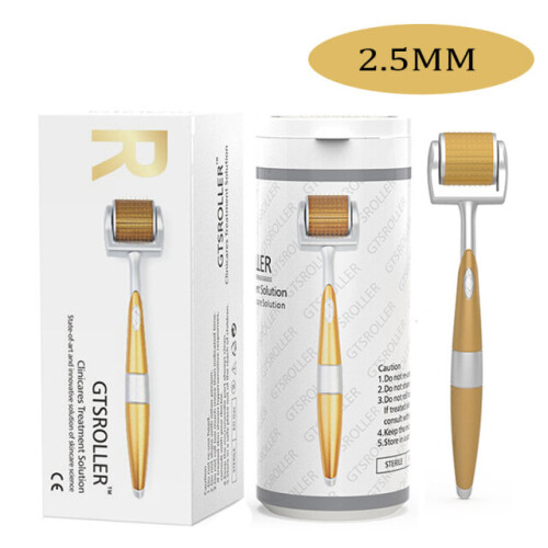 (2.5MM) Derma Roller Micro Needle Titanium Tips Mesoroller Body Face Treatment