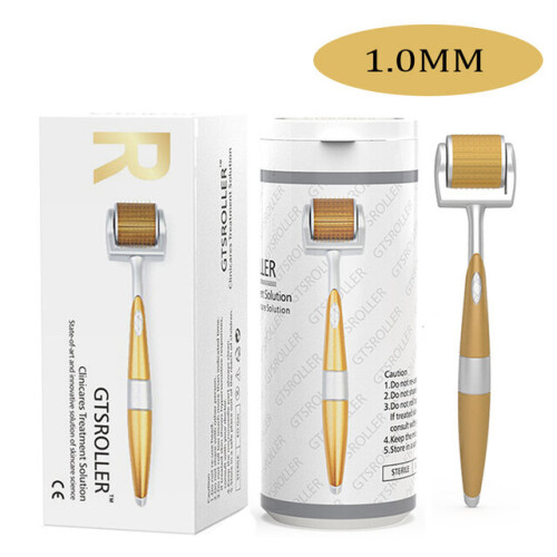 (1.0MM) Derma Roller Micro Needle Titanium Tips Mesoroller Body Face Treatment