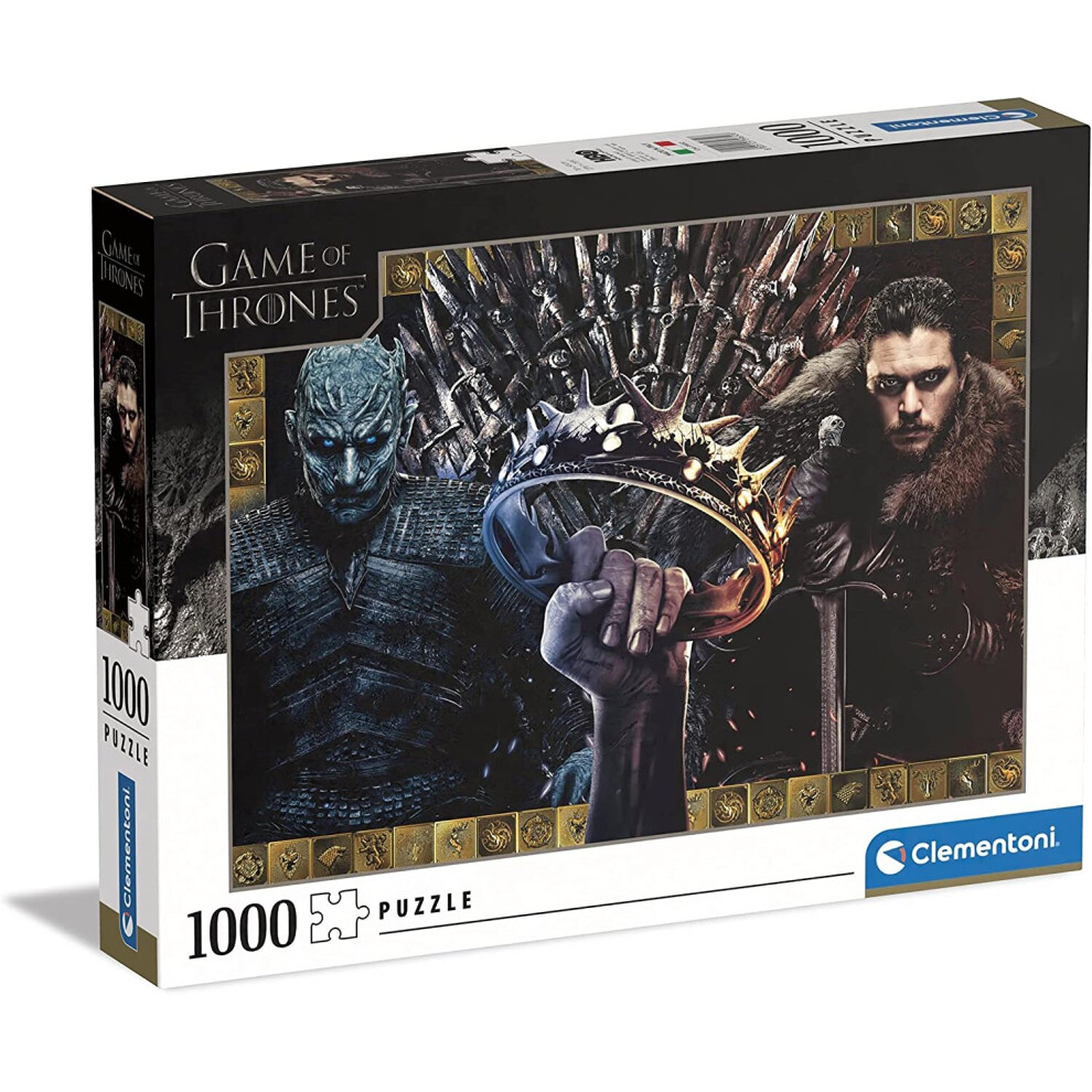 Clementoni 39652 Game of Thrones 1000 Pieces, Made in Italy, Jigsaw Puzzle for Adults, Multicolor, Medium