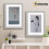 (A4 Pic (A3 Frame)) Grey Wooden Effect Picture Frame, Step Style Photo Frames, Wall Hanging Frames, Home Décor Frame With White Mount 7
