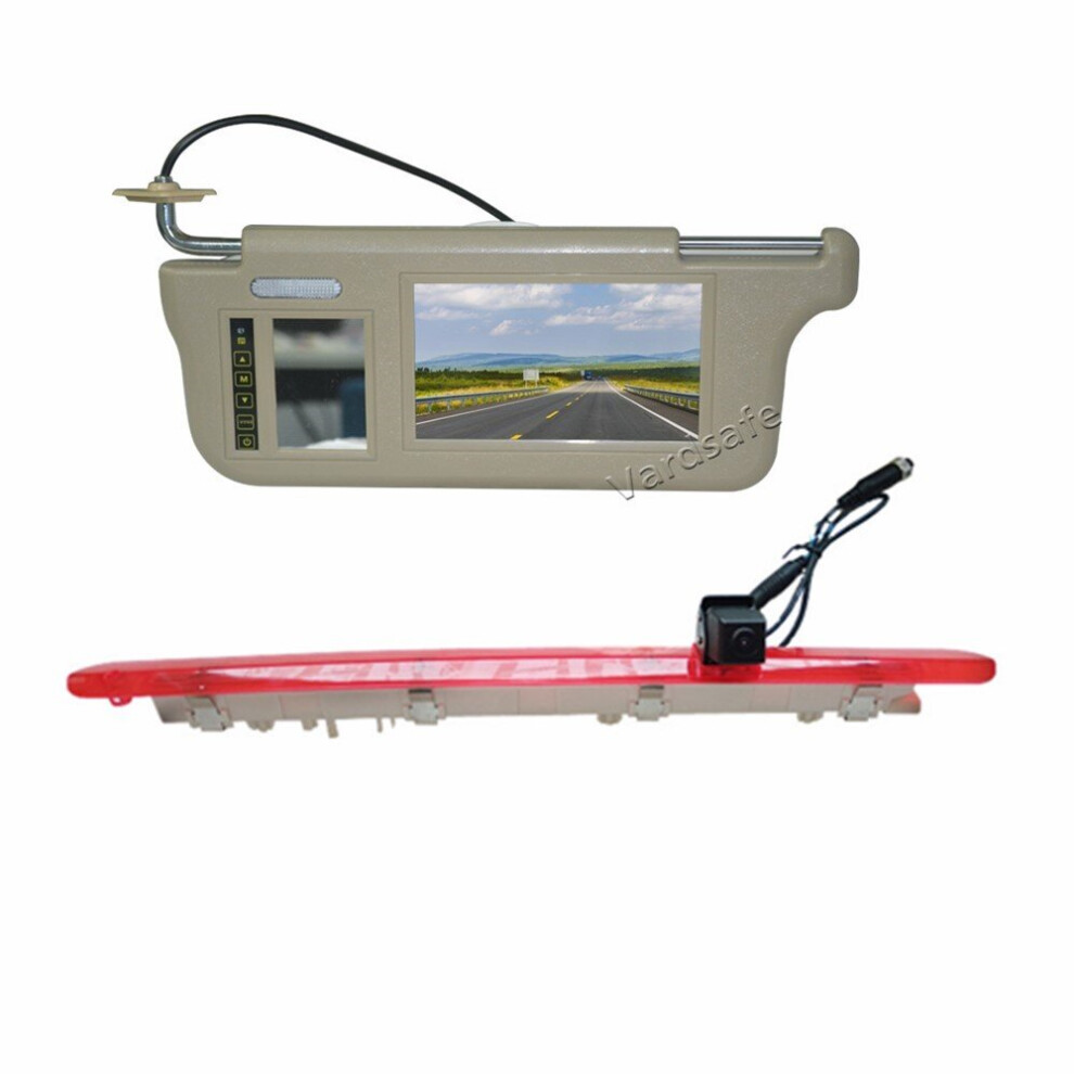 Sun Visor Rear View Mirror Monitor & Reversing Camera For Mercedes Vito Metris Viano Valente W447 Van 764481232175