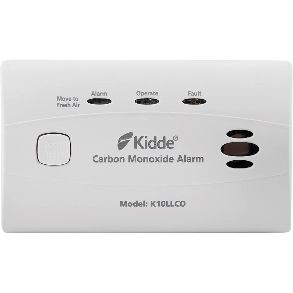 Kidde 10LLCO Ten Year Longlife Carbon Monoxide Alarm with Sealed Lithium Battery