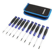WORKPRO Precision Screwdriver Set, 10-Piece S2 Steel Magnetic Screwdrivers, with Phillips, Slotted and Torx Tip, Organized in...