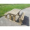 (8ft, Light Green (Natural)) Abies Rounded Picnic Table Benches Set 4