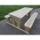 (8ft, Light Green (Natural)) Abies Rounded Picnic Table Benches Set 5