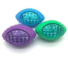 Dog Ball 3 Pcs Durable Dog Rugby Vocal Flash Pet Toy