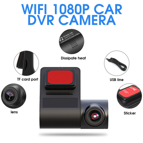 1080P HD Wifi Hidden Car DVR Dash Camera Video Cam Recorder G-Sensor 1