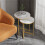 Modern Round Nesting Table Set of 2 Coffee End Desk 3