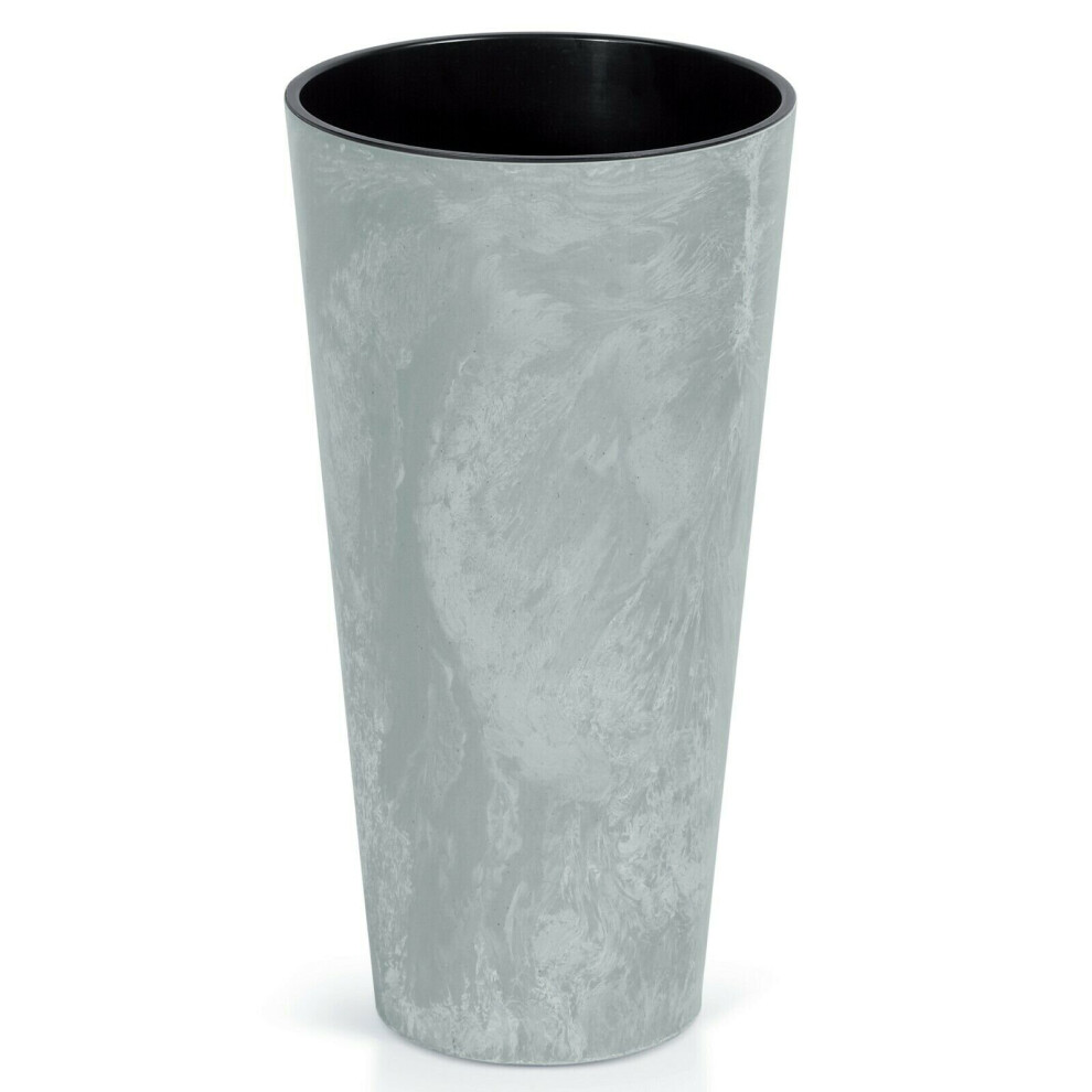 Urbn Living (Tall, 1) Concrete Effect Flower Plant Pot Planters Grey