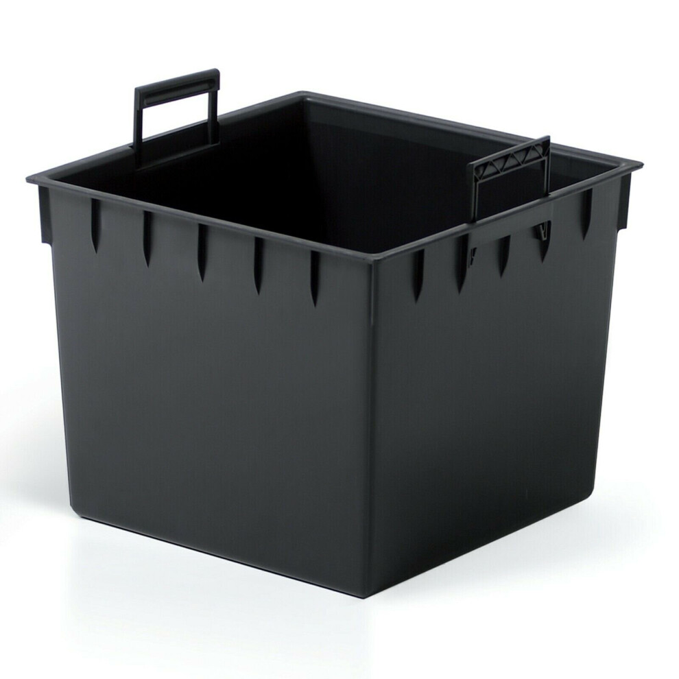 Urbn Living (Tall Square, 2) Concrete Effect Flower Plant Pot Planters Grey