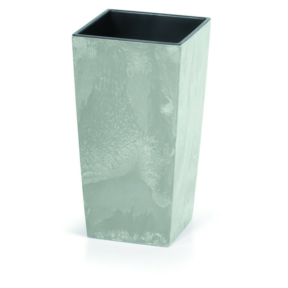 (XXL Square, 1) Grey Concrete Effect Flower Plant Pot Planters-image-OPC-P92KXZP-NEW