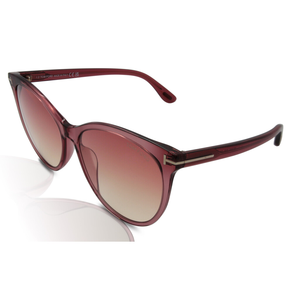 Tom Ford FT0787 Maxim Women's Sunglasses 72T Transparent Pink/Bordeaux
