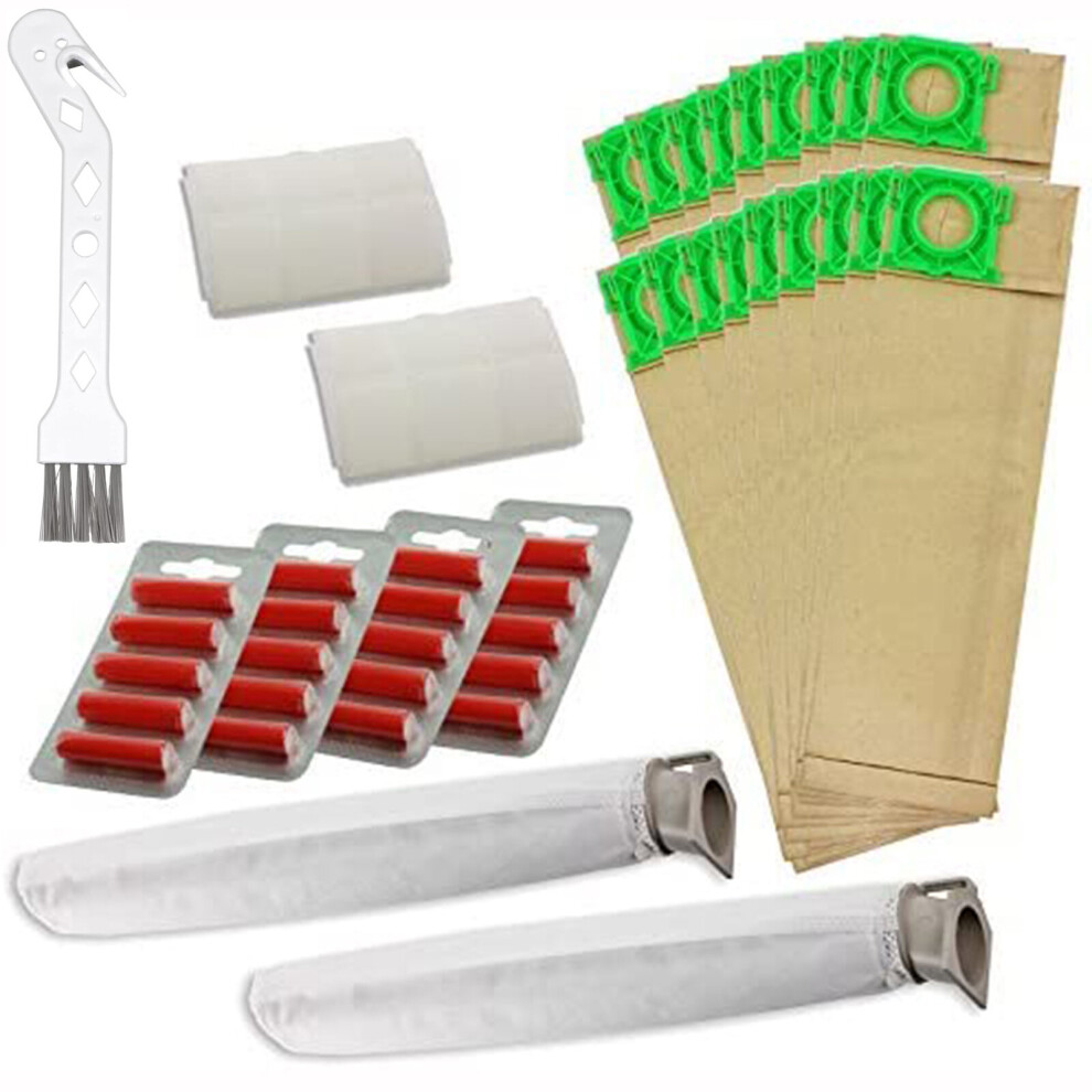 Spares2go Service Kit For Sebo X1 X2 X3 X4 X5 Extra & C1 C2 C3 20 Dust Bags 4 Filters