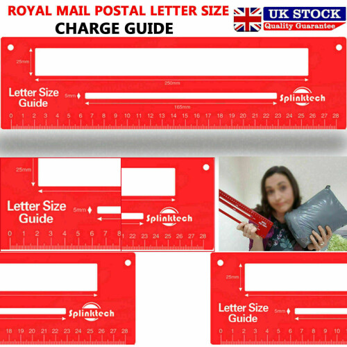 Royal Mail PPI Letter Size Guide Ruler Post Office Postal Price Postag 1