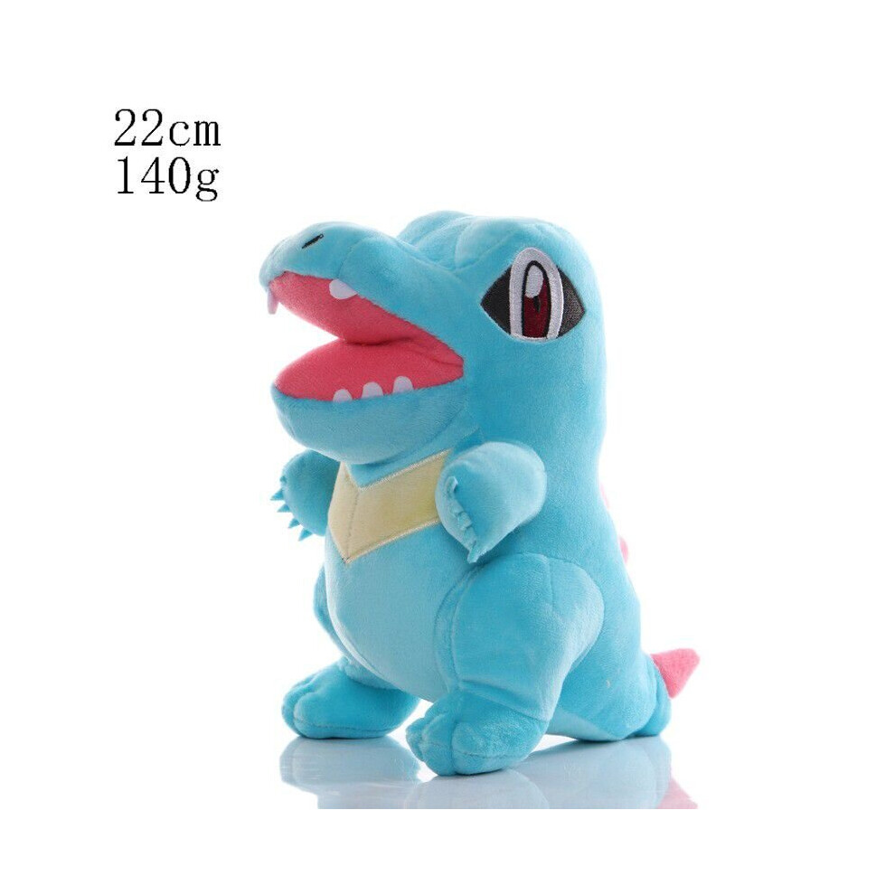 (Totodile) 40style Anime Pokemon Pikachues Charmander Eevee Image Toys Cartoon Plush Doll