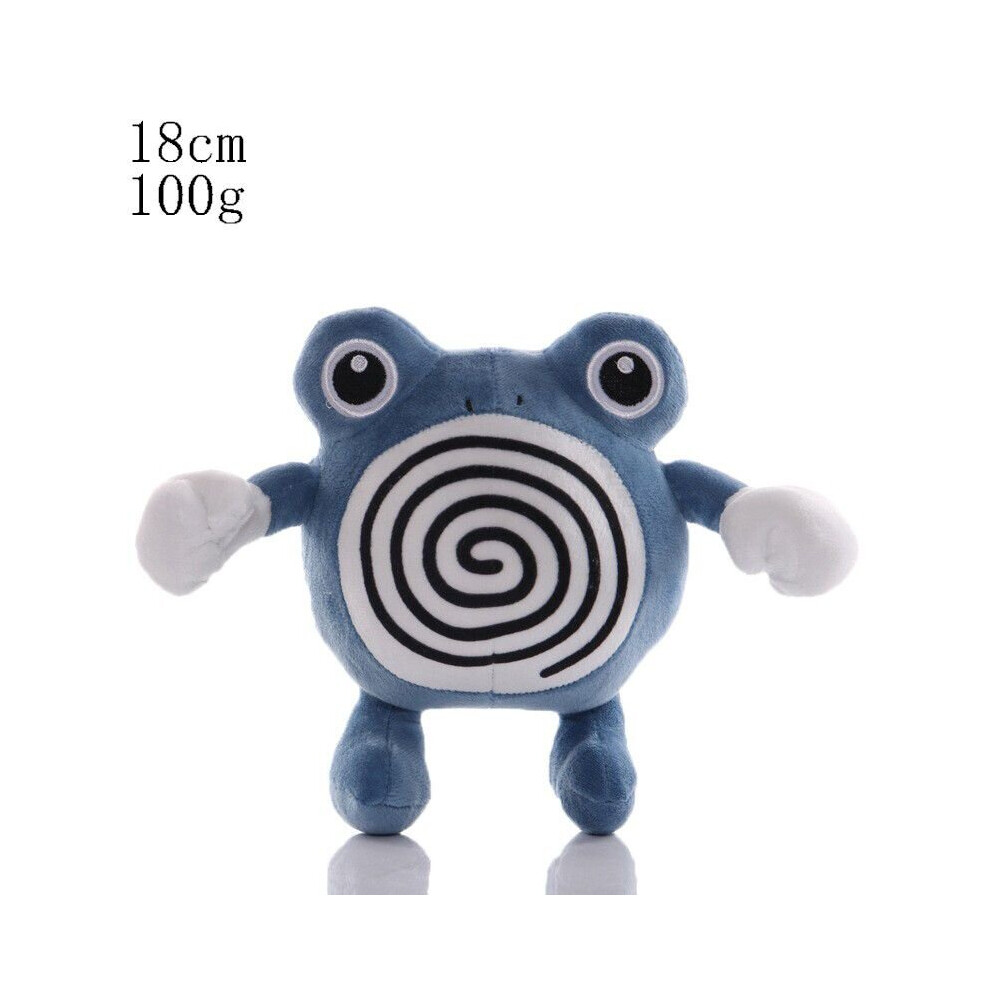 (Poliwhirl) 40style Anime Pokemon Pikachues Charmander Eevee Image Toys Cartoon Plush Doll