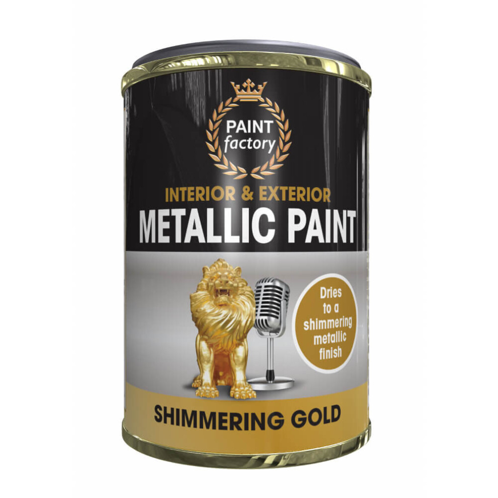 (Shimmering Gold) Paint Factory Metallic Paint 300ml