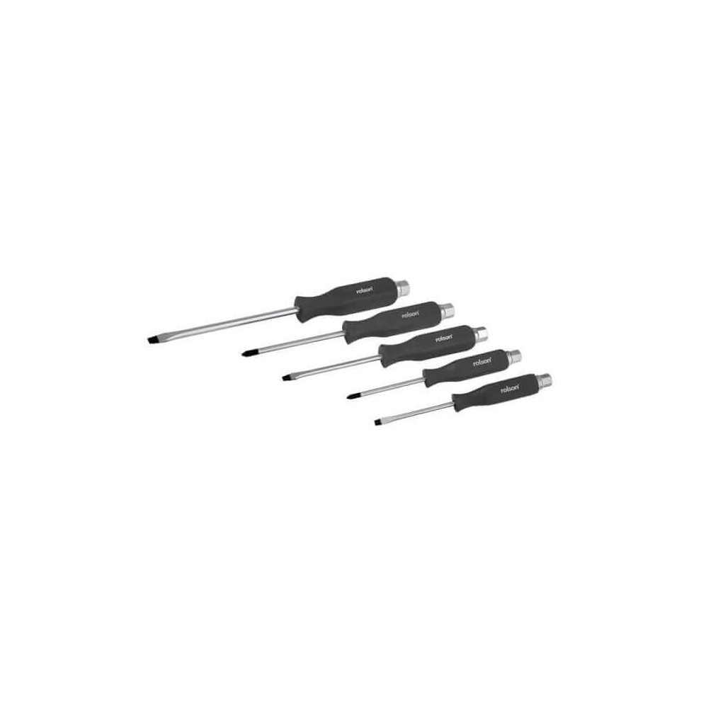 Rolson 5Pc Pound Through Screwdriver Set Size 5