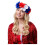 Smiffy's Union Jack Flower Crown | Elasticated Artificial Flower Headdress 1